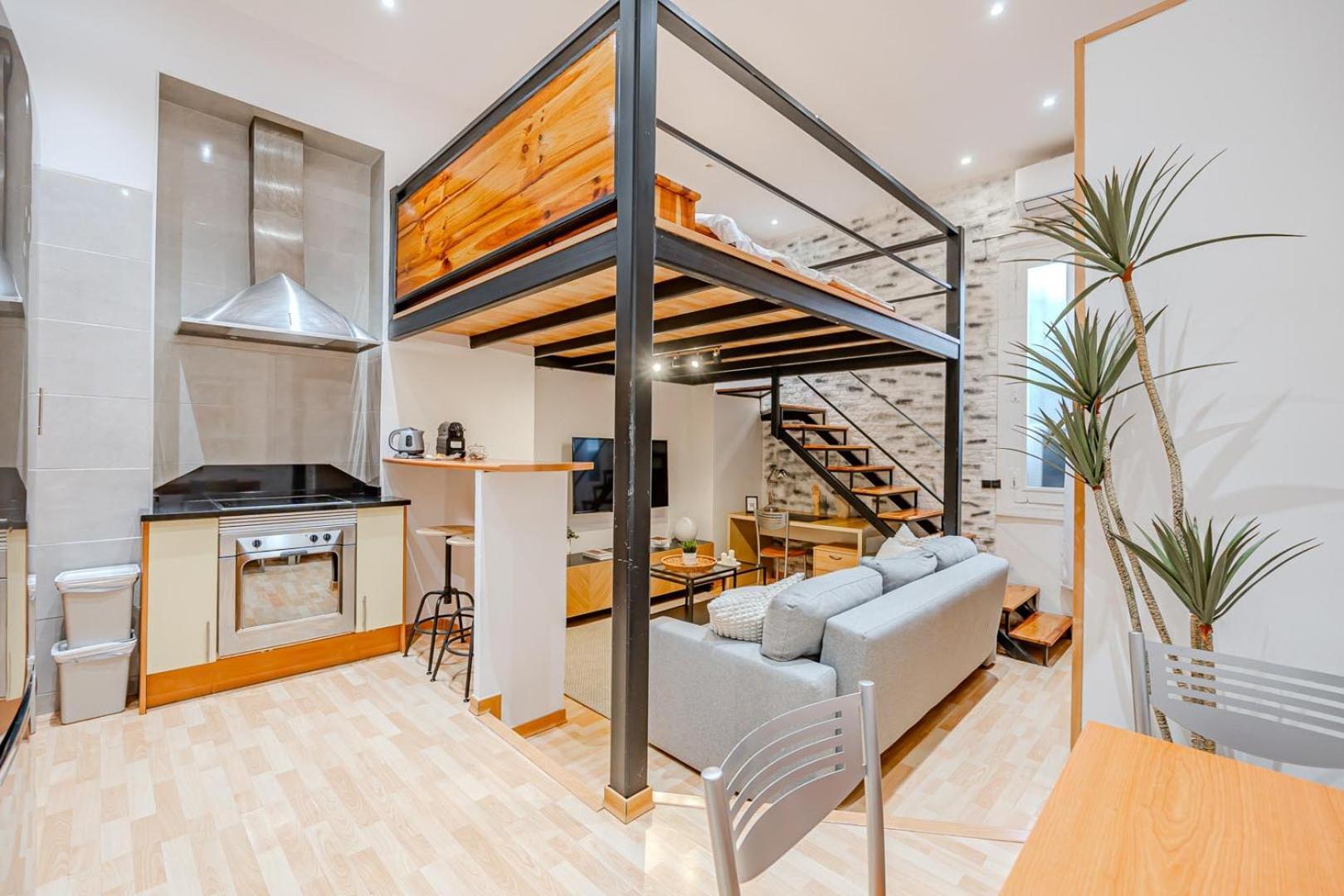 Increible Loft A 5 Min Del Retiro & Wizink Lejlighed Madrid Eksteriør billede